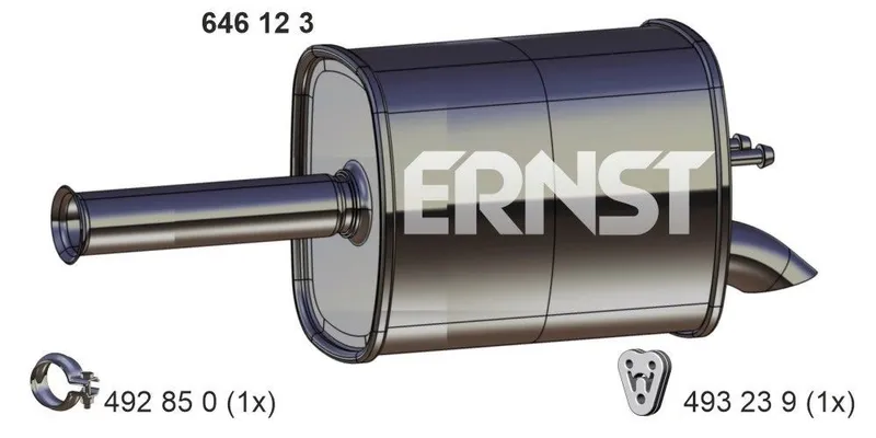 Bakre ljuddämpare ERNST 646123