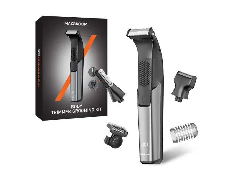 MAXGROOM Kroppstrimmer JK-319 Multifunctional Trimmer with Replaceable Tips - Black