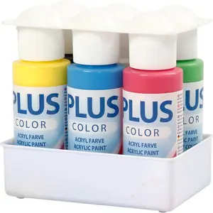 Hobbyfärg Primärfärger 6x60 ml Plus Color