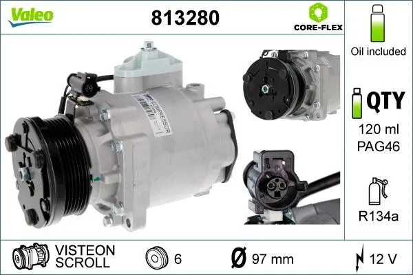 AC-kompressor VALEO 813280