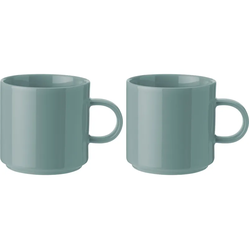 Stelton Mugg 2-pack, 0,2 liter, dusty green