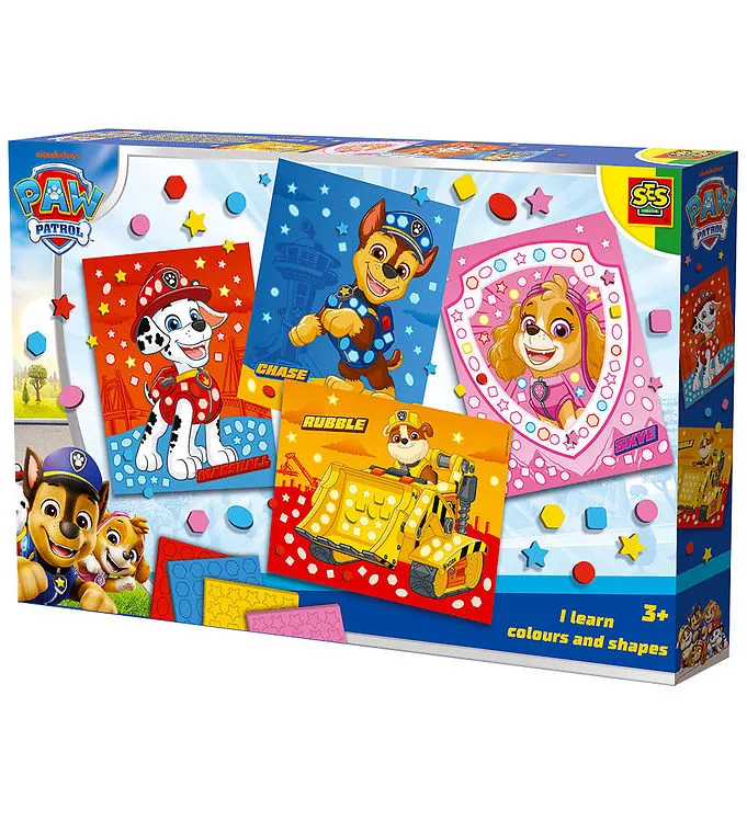 SES Creative Paw Patrol Pysselset Jag Lär Mig Gjort Av Former och Färger
