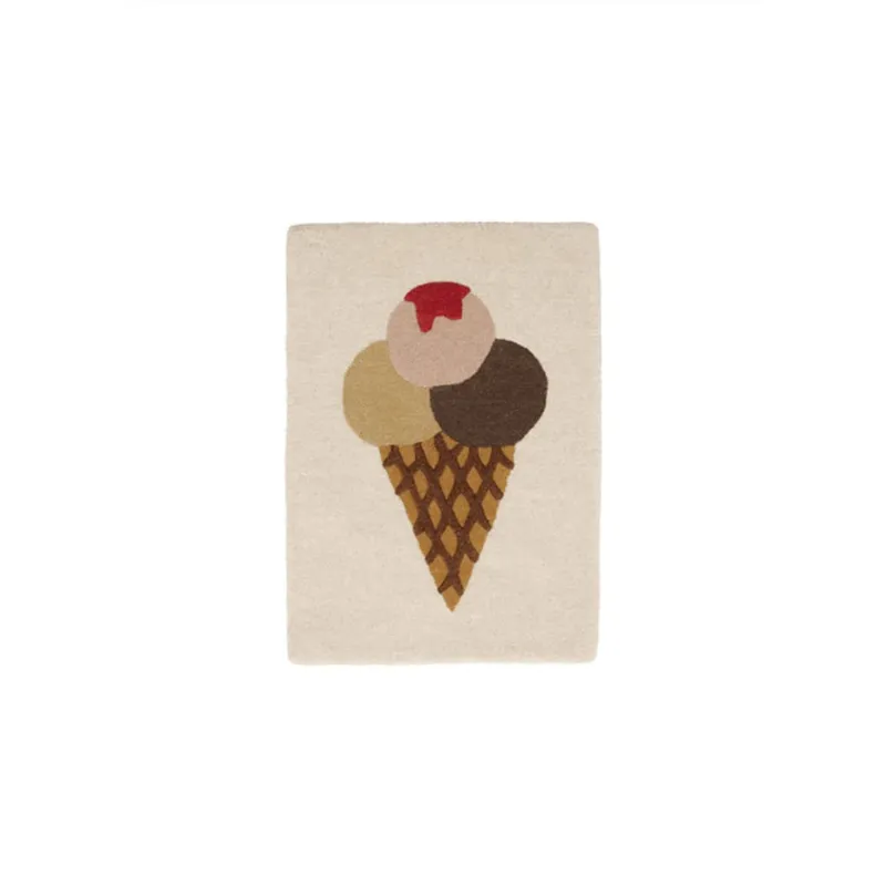 OYOY Ice Cream Tufted Miniature Barnmatta, Barnrum