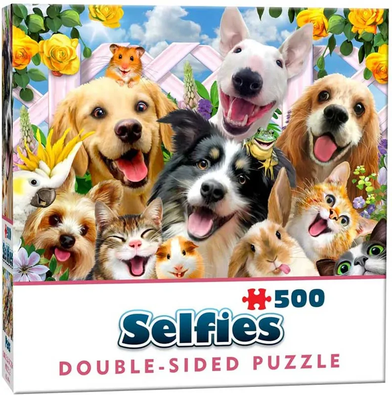 Dubbelsidigt Pussel – Selfies: Kompisar 500 Bitar
