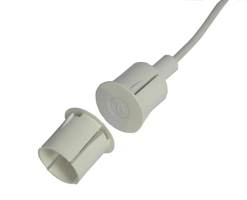 Alarmtech 5901508431110 Högsäkerhetskontakt 23 mm sensor, inbyggd 2 m kabel
