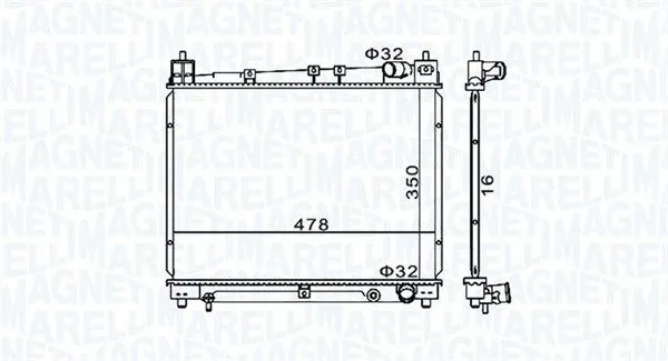 Kylare Magneti Marelli 350213152900