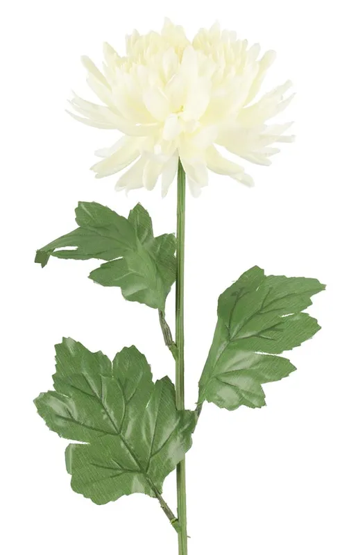 Konstgjord snittblomma – Krysantemum vit