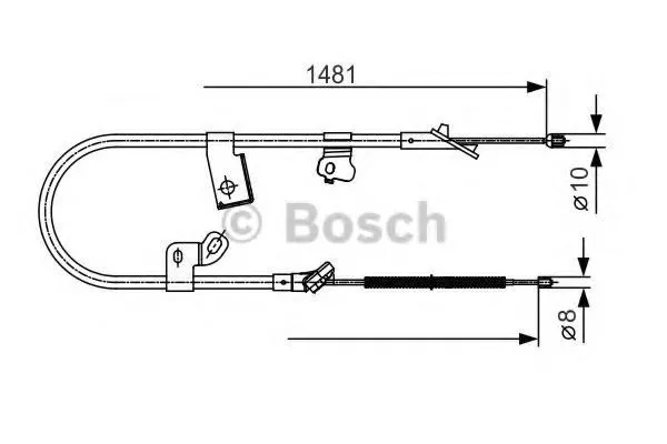Handbromsvajer BOSCH 1 987 477 919