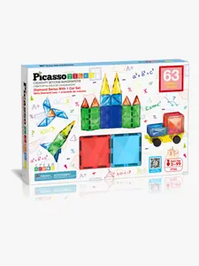 Diamond Series Magnetic Tiles set 63pcs, Picasso