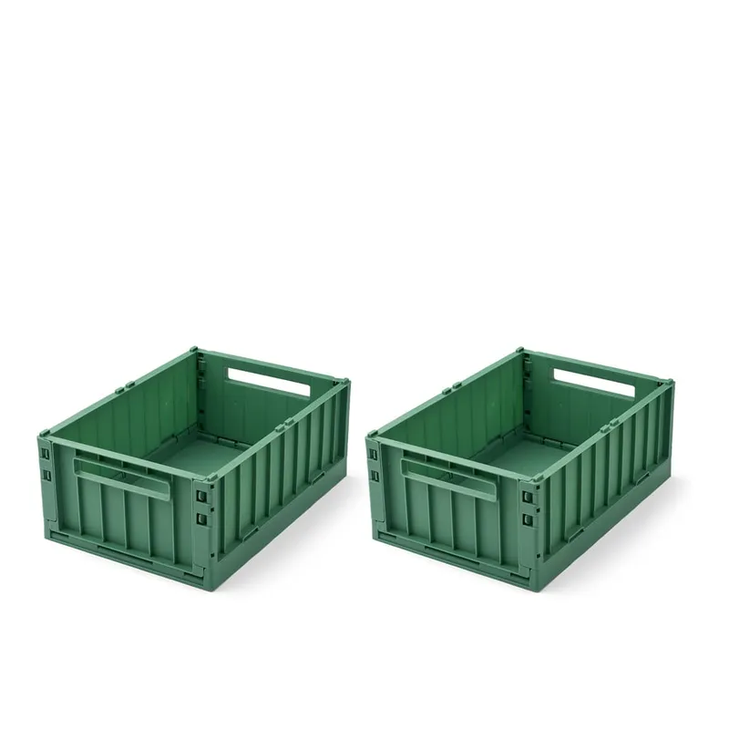 LIEWOOD Weston Förvaringslådor M 2-Pack, Dusty Ivy, Förvaring Barnrum