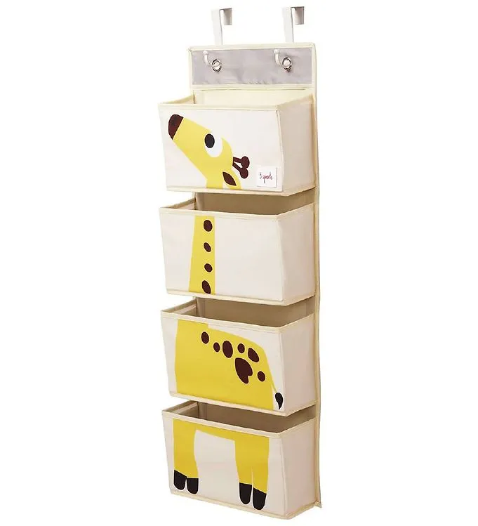 3 Sprouts Hanging Wall Organizer – Yellow Giraffe