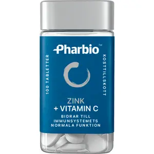 Pharbio Zink + Vitamin C 100 tablett