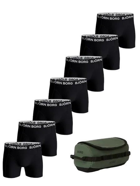 Cotton Stretch Boxer 7 Pack + Wash Bag (#0748)
