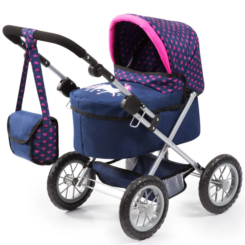 BAYER Deep Stroller Trendy navy blue + c.pink 13054