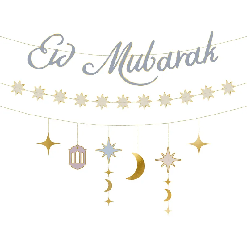 Girlang – Eid Mubarak – Stjärnor och måne