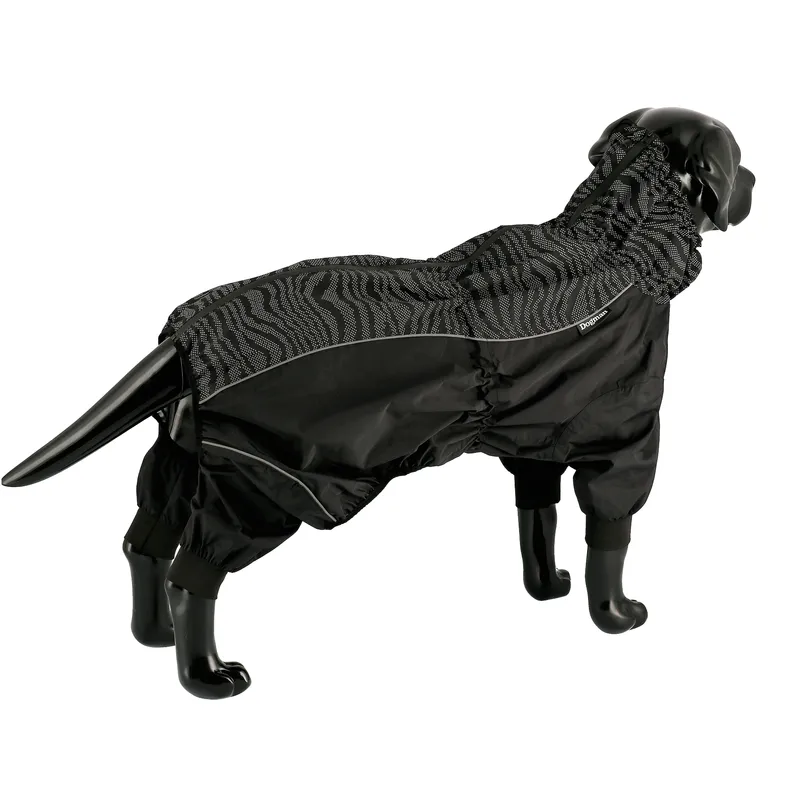Dogman Dot Raincoat Waterproof Dog Overall Reflective Pattern 60cm