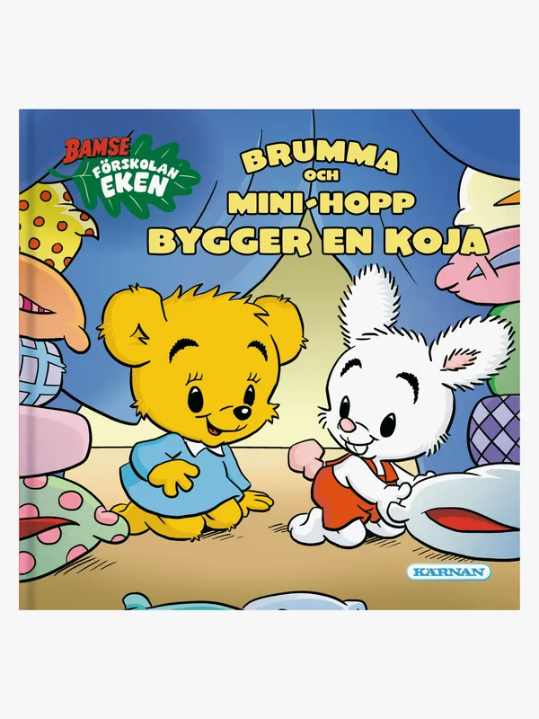 Brumma och Mini-Hopp bygger en koja