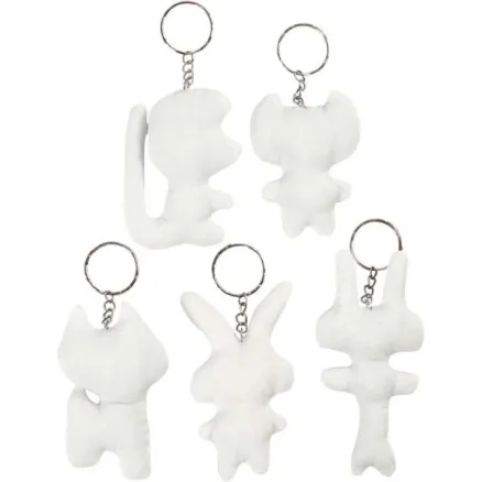 Creativ Company Fabric Animals Keychain 5pcs.