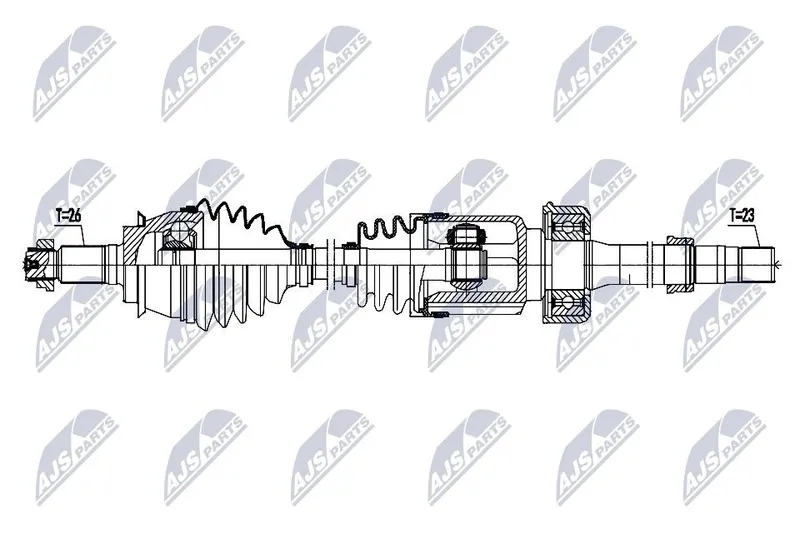 Drivaxel NTY NPW-BM-204