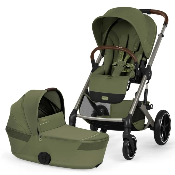 Cybex BALIOS S Lux Duovagn inkl Fold Cot, Moss Green