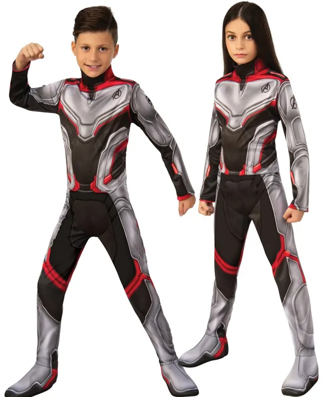Avengers ENDGAME TEAM SUIT Barn Utklädning (3-7 år)(Stl. 132/M)