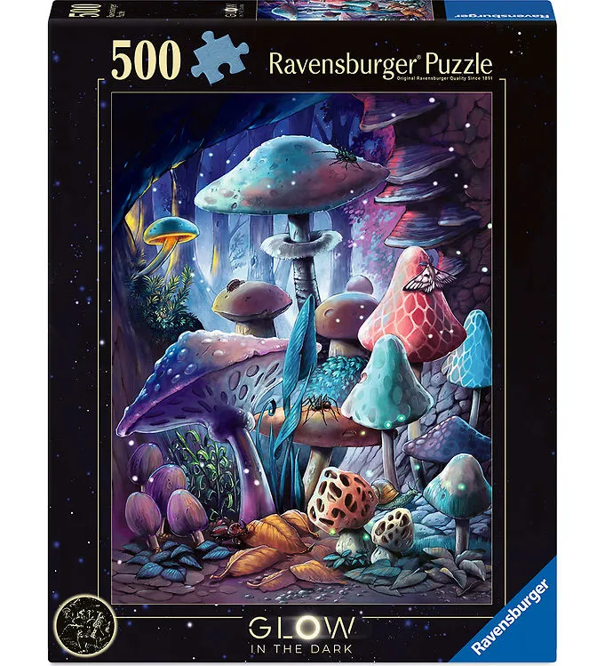 Moonlight Mushrooms Pussel 500 Bitar, Ravensburger