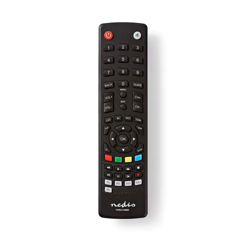 Universalfjärrkontroll | Förprogrammerad | 4 Enheter | Amazon Prime / Disney + Button / Minnesknappar / Netflix Knapp / TV Guide