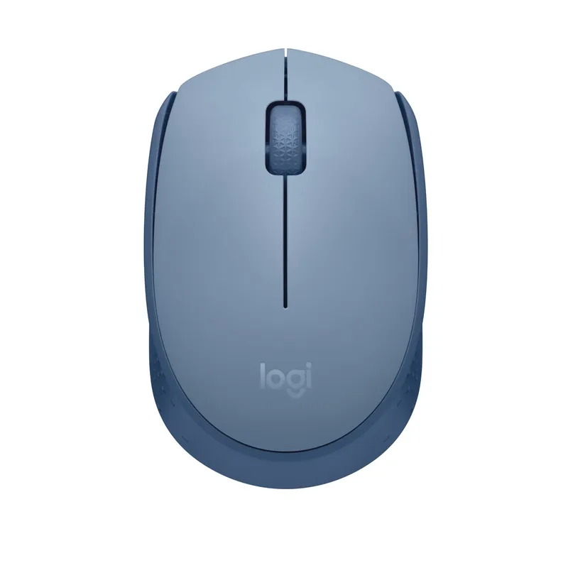 Logitech M171 – Mus – höger- och vänsterhänt – trådlös – 2,4 GHz – trådlös mottagare (USB) – BlueGrey
