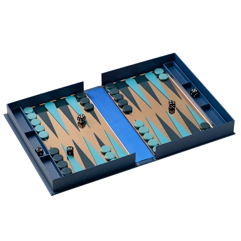 Printworks, Classic - Spegelbackgammon, Dark Blue/Copper Printworks