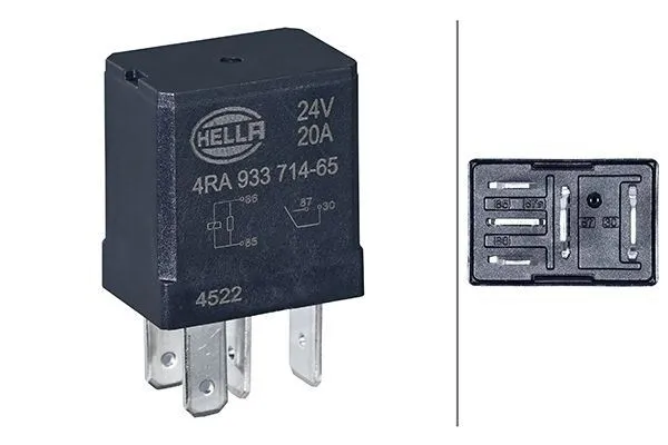 Relä, huvudström HELLA 4RA 933 714-651