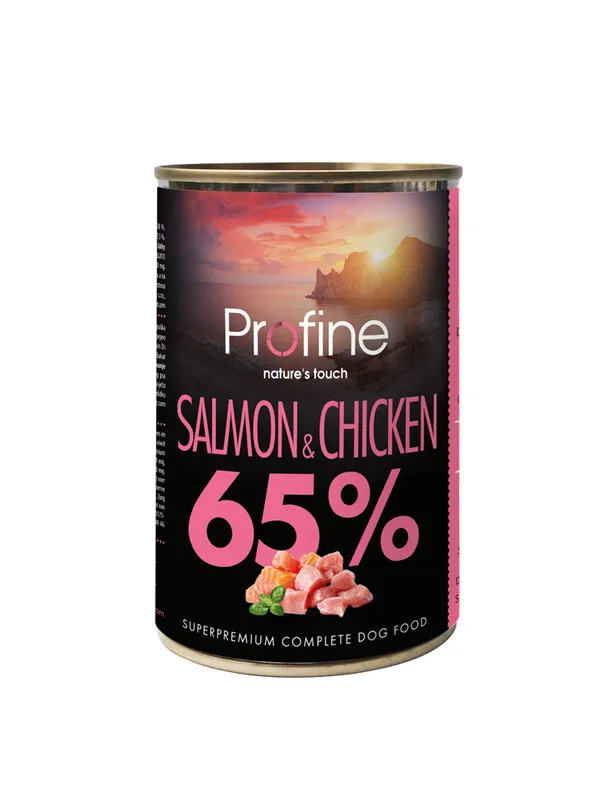 Salmon & Chicken Våtfoder till Hund – 6 x 400 g