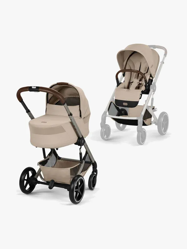 Cybex Balios S Lux 2026 Duo med Cot S Lux Almond Beige