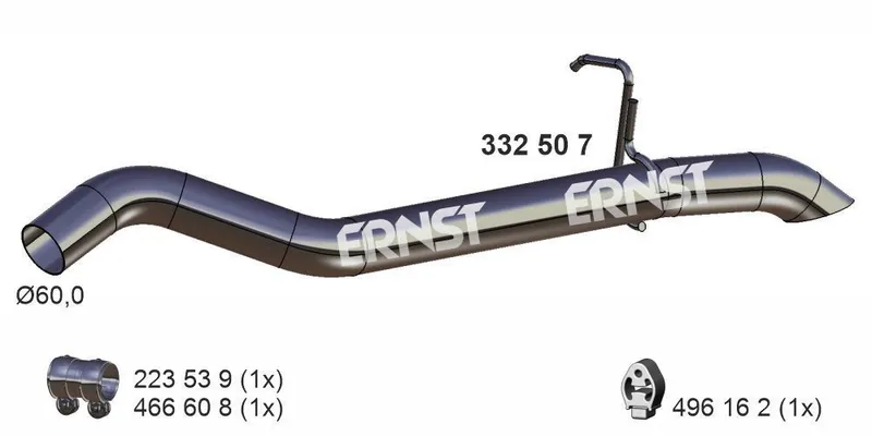 Avgasrör ERNST 332507