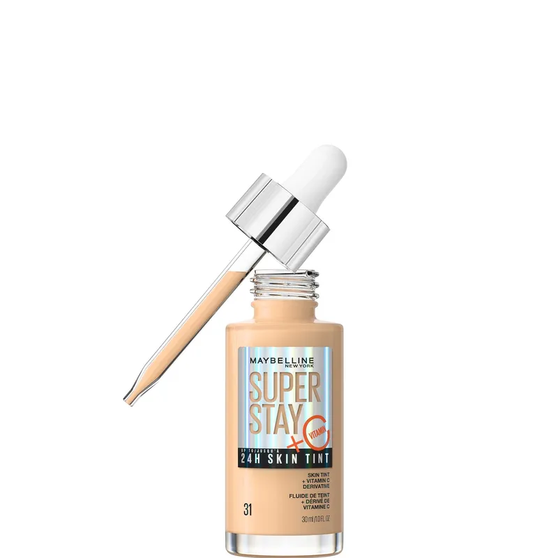 Maybelline Super Stay up to 24H Skin Tint Foundation + Vitamin C 30ml (Various Shades) – 31
