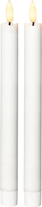 LED ANTIKLJUS FLAMME RUSTIC / 2-Pack / 25 cm / Batteri / timer