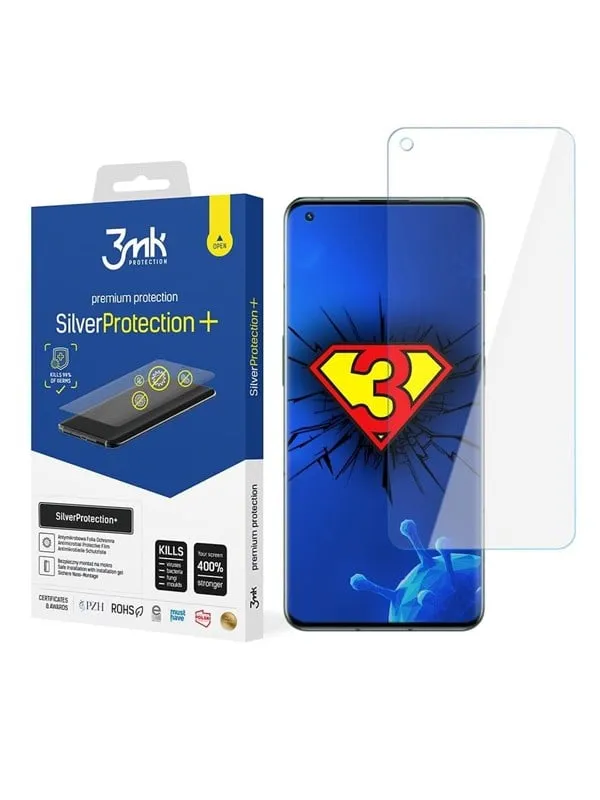 3Mk OnePlus 10 Pro 5G Plus Plastfilm skärmskydd Silver Protection+