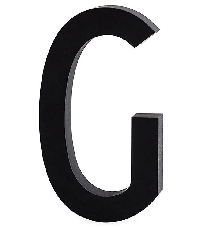 Design Letters Aluminiumbokstav - G - Svart