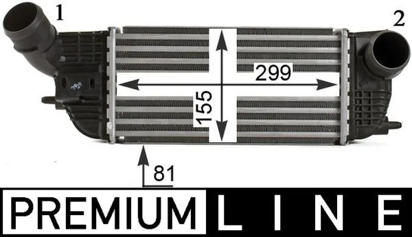 MAHLE CI 466 000P Intercooler