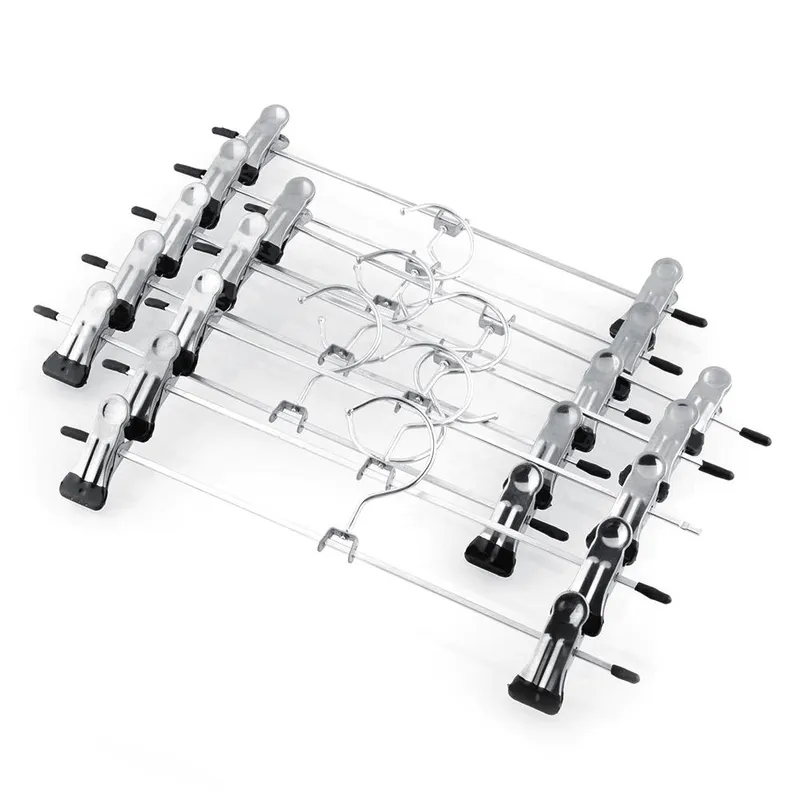 10-Pack – Klädhängare / Byxhängare – Galge med klämmor