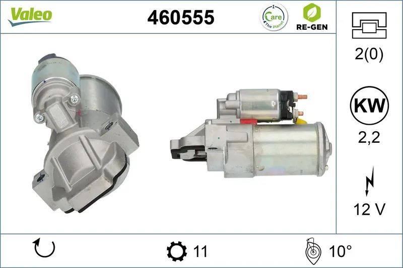 VALEO 460555 Startmotor