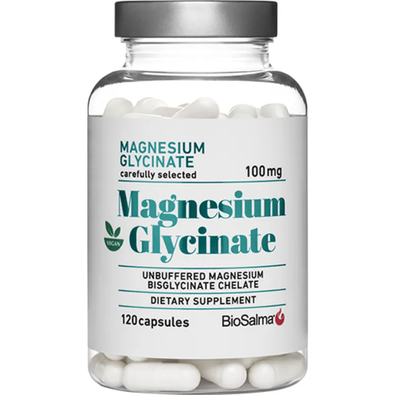 BioSalma Magnesium Glycinate 120 kapslar