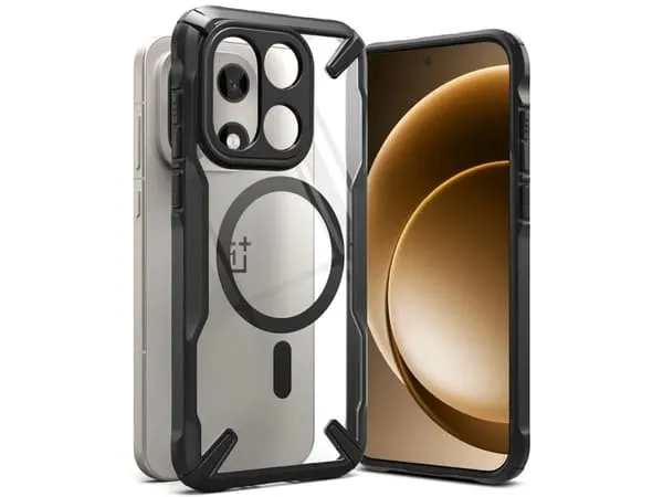 Ringke Fusion X Magnetic MagSafe Case for OnePlus 15 - Clear Black