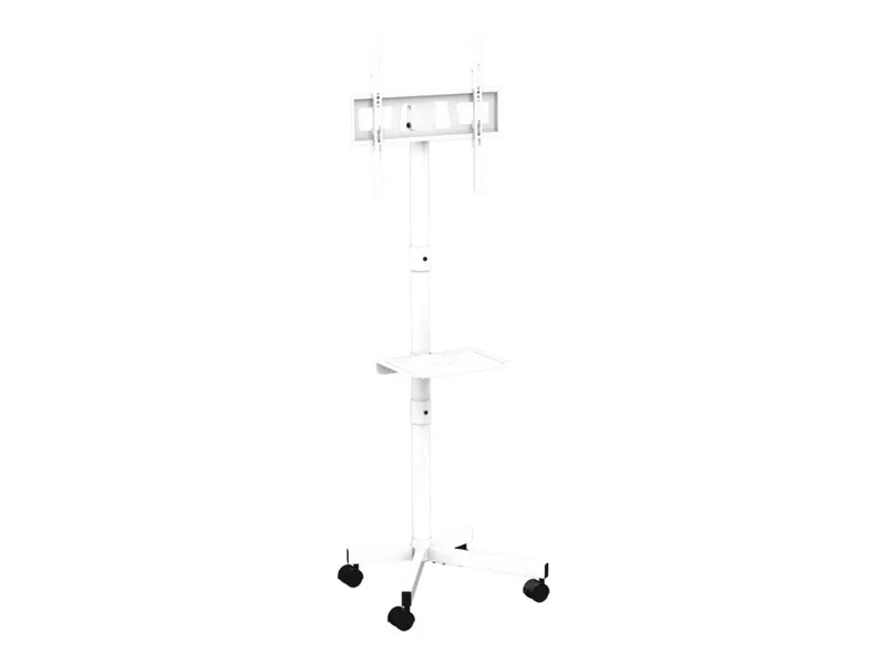 Gembird TVS-55T-03-W TV-stativ 32″-55″ med hjul, tiltbar, vitt