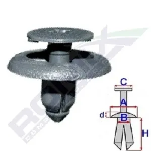 Clip, list ROMIX B25276