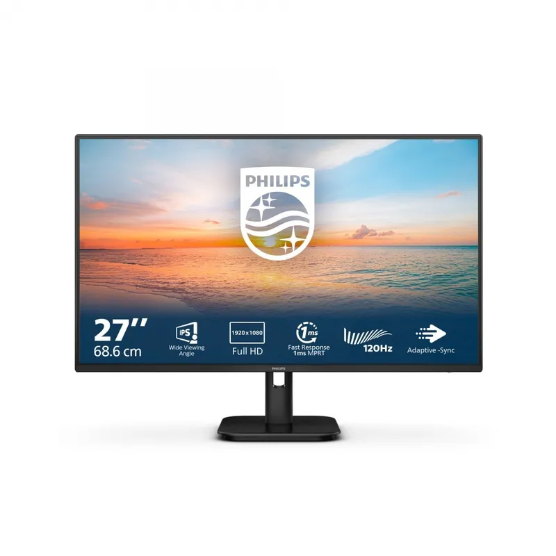 Philips 1000 series 27E1N1100A/00 platta pc-skärmar 68,6 cm (27″) 1920 x 1080 pixlar Full HD LCD Svart