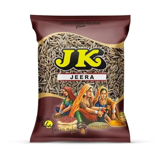 JK Jeera (Kummin) Hela, 250g | Hela Kumminfrön Kryddor | Kvalitetskrydda från Indien | 100% Naturlig & Fri från föroreningar | Färsk (Paket om 1)