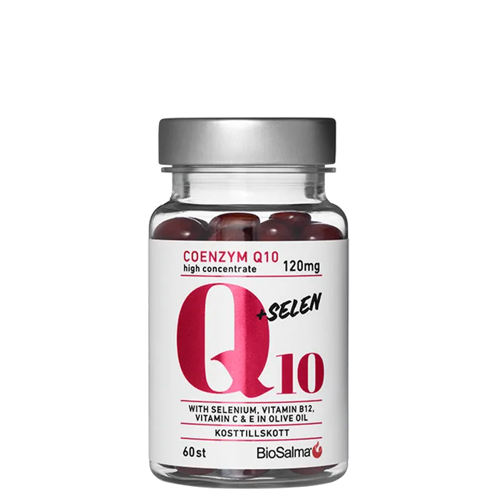 BioSalma Q10 Coenzyme 120 mg + Selen 60 kapslar