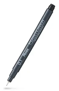 Fineliner PENTEL Pointliner 0,1mm svart