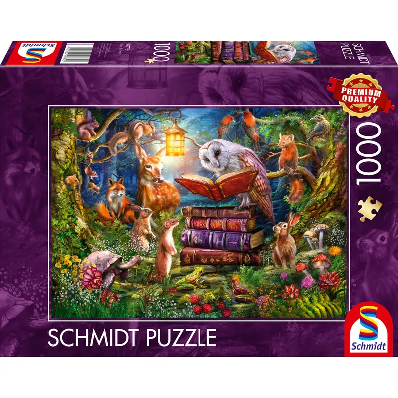 Pussel Bedtime stories in the woods 1000 bitar, Schmidt