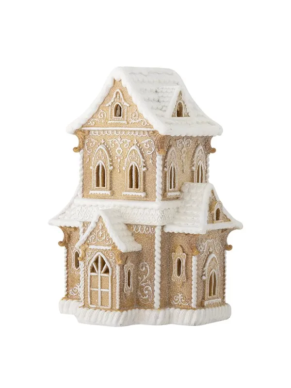 Bloomingville Kevin dekorationshus med ljus Brun, 37 cm